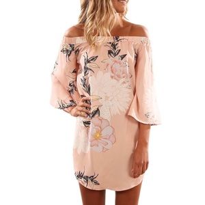 Off the Shoulder Floral Dress